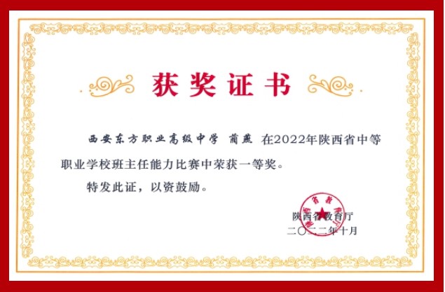 岚皋陕西省教育厅职业班主任大赛一等奖